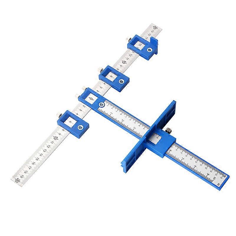 Punch Locator Adjustable Drill Guide Sleeve Cabinet Hardware Jig Punch Locator Template Measuring