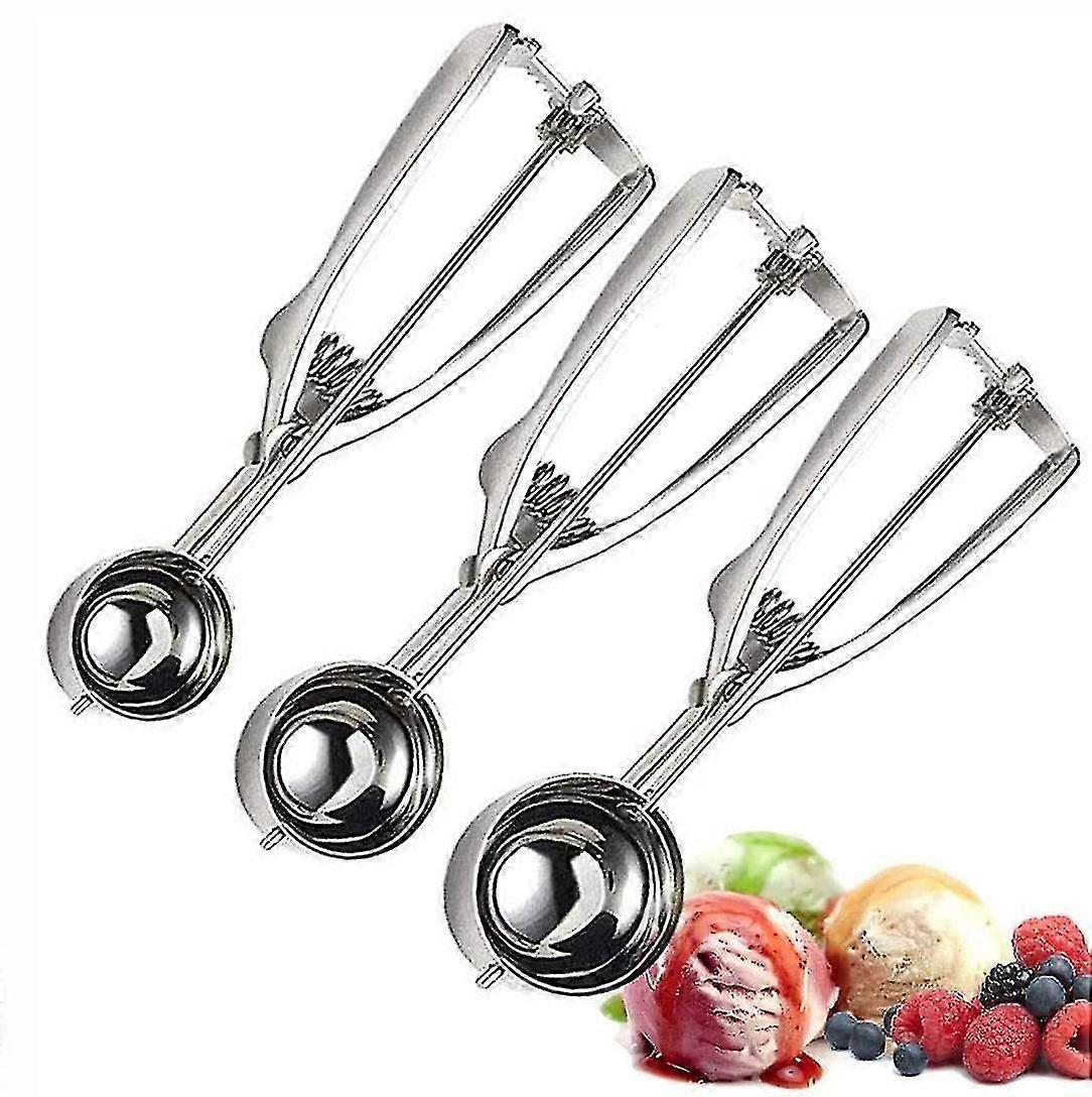 Ice Cream Scoop With Trigger Set Of 3