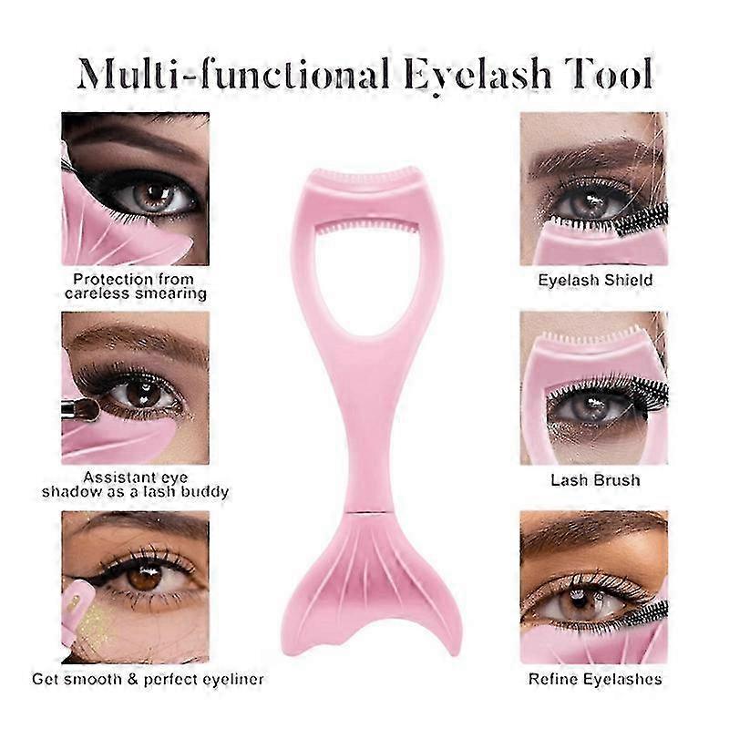 3-In-1メイクアップラッシュツールシリコンアッパーとロアマスカラアプリケーターラッシュガード再利用可能なアイメイク
