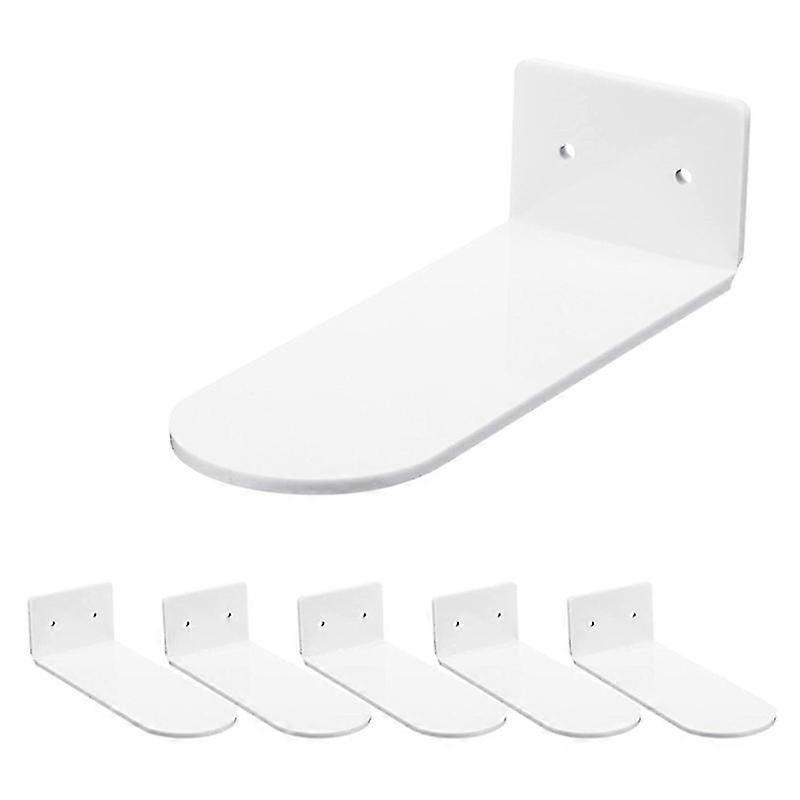 6pcs Floating Shoe Shelves Acrylic Wall Mounted Shoe Display Shelf For Sneaker Collectible Rack Home Decor