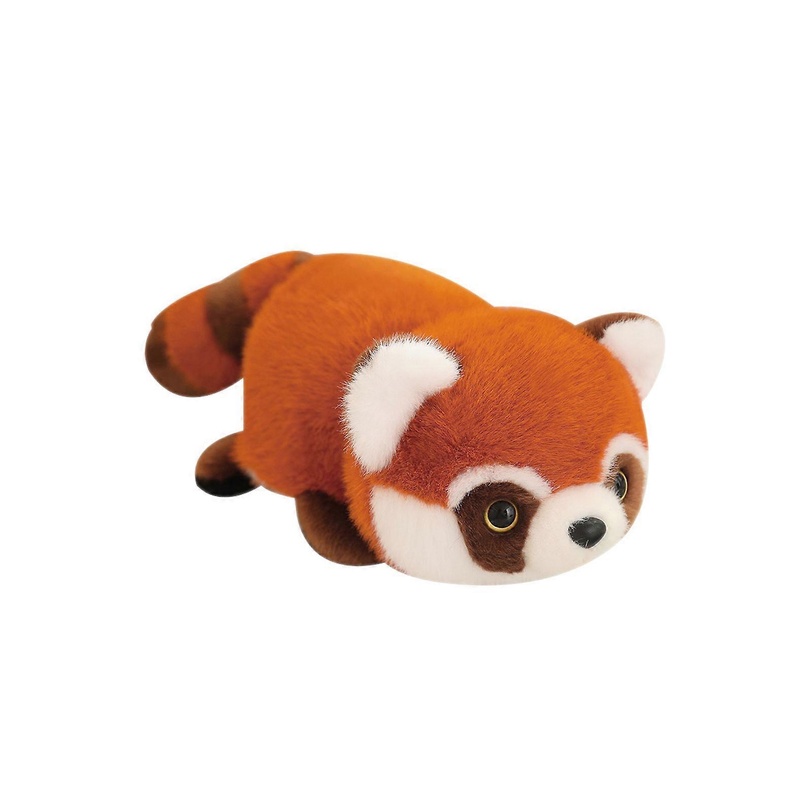 Panda Transforms into Brown Panda Reversible Raccoon Doll Flipped Plush Toy