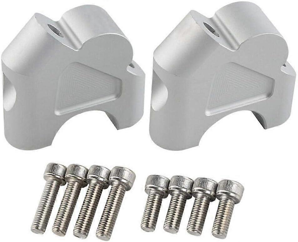 Motorcycle Riser Handlebar Risers - Silver 22mm Handlebar for BMW