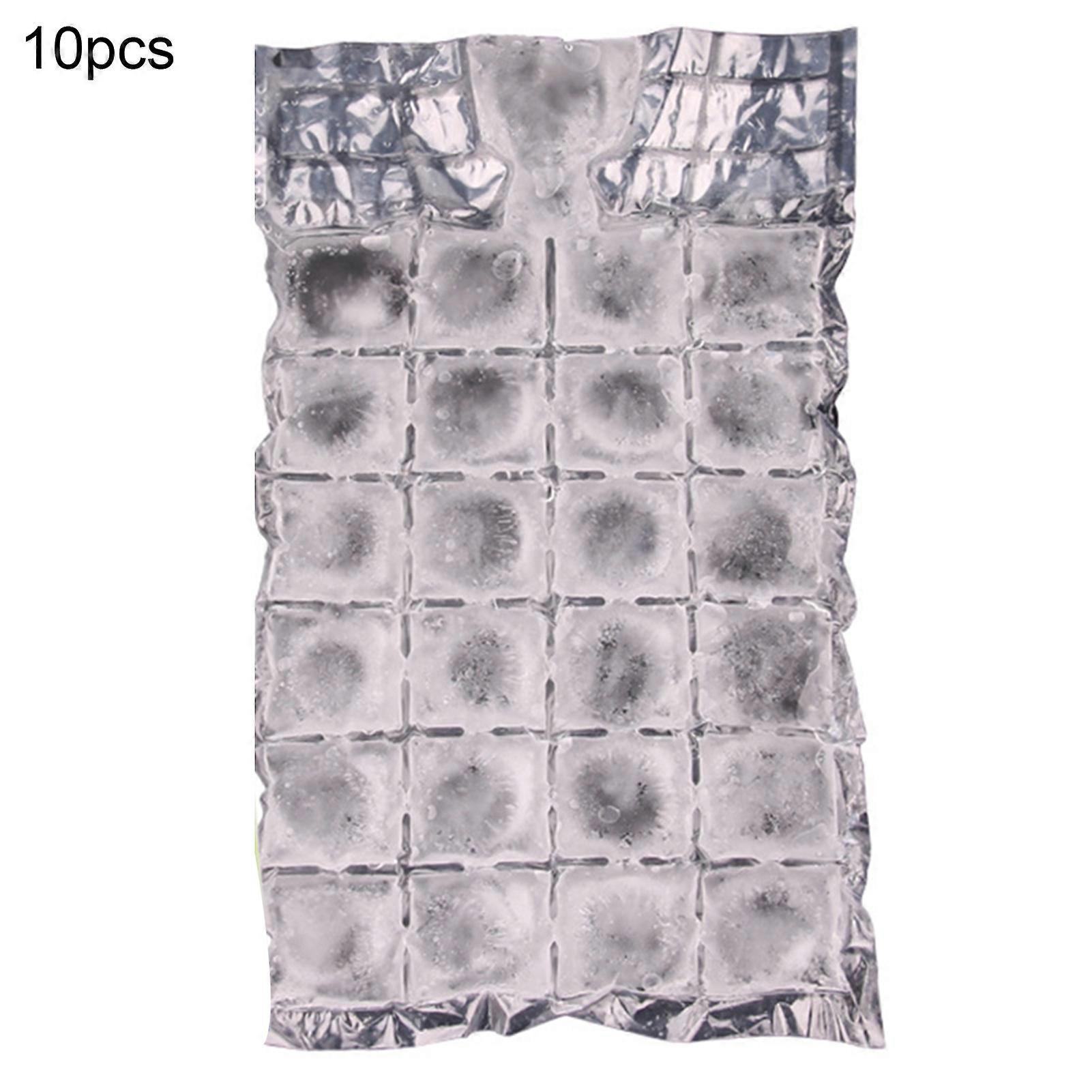 10Pcs PE Disposable Self Sealing Ice Cube Making Bag Mold Pouch Kitchen Bar Tool