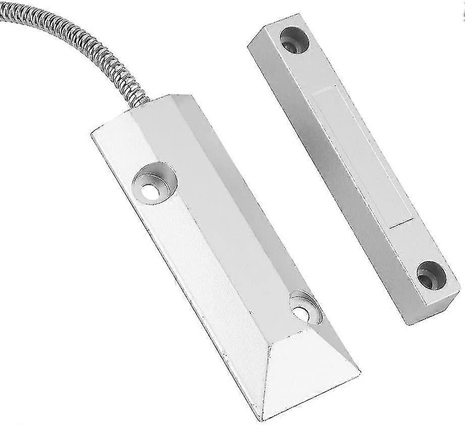Wired Metal Door Window Magnetic Contact Sensor Detector Switch Alarm Home Garage Security Kit