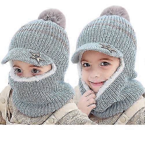 Children's Balaclava Thick Cap With Roof