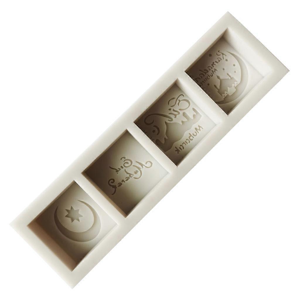 Eid Mubarak Words Silicone Mold Mousse Cake Making Cupcake Cookie Cake Decor