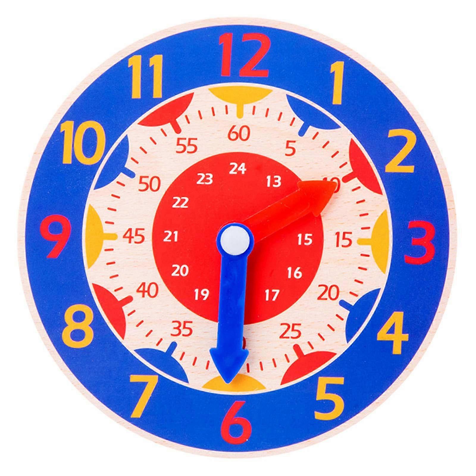 Wooden Clock Busy Board Activity Center Interactive Teaching Aids Learning Toy