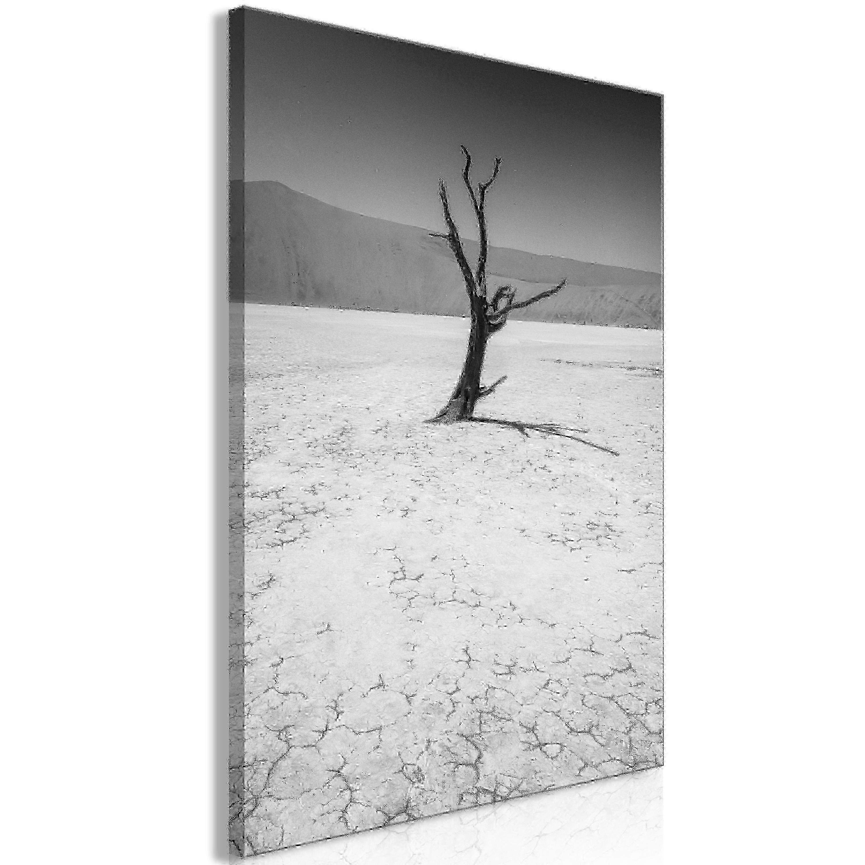 Quadro su tela - Albero nel deserto (1 parte) verticale