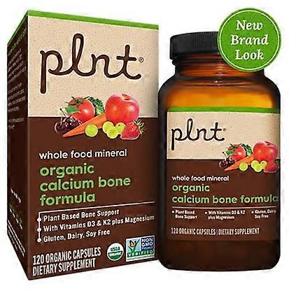 Organic Calcium Bone Formula - Plant-Derived Bone Support w/ Vitamins, 120 Caps