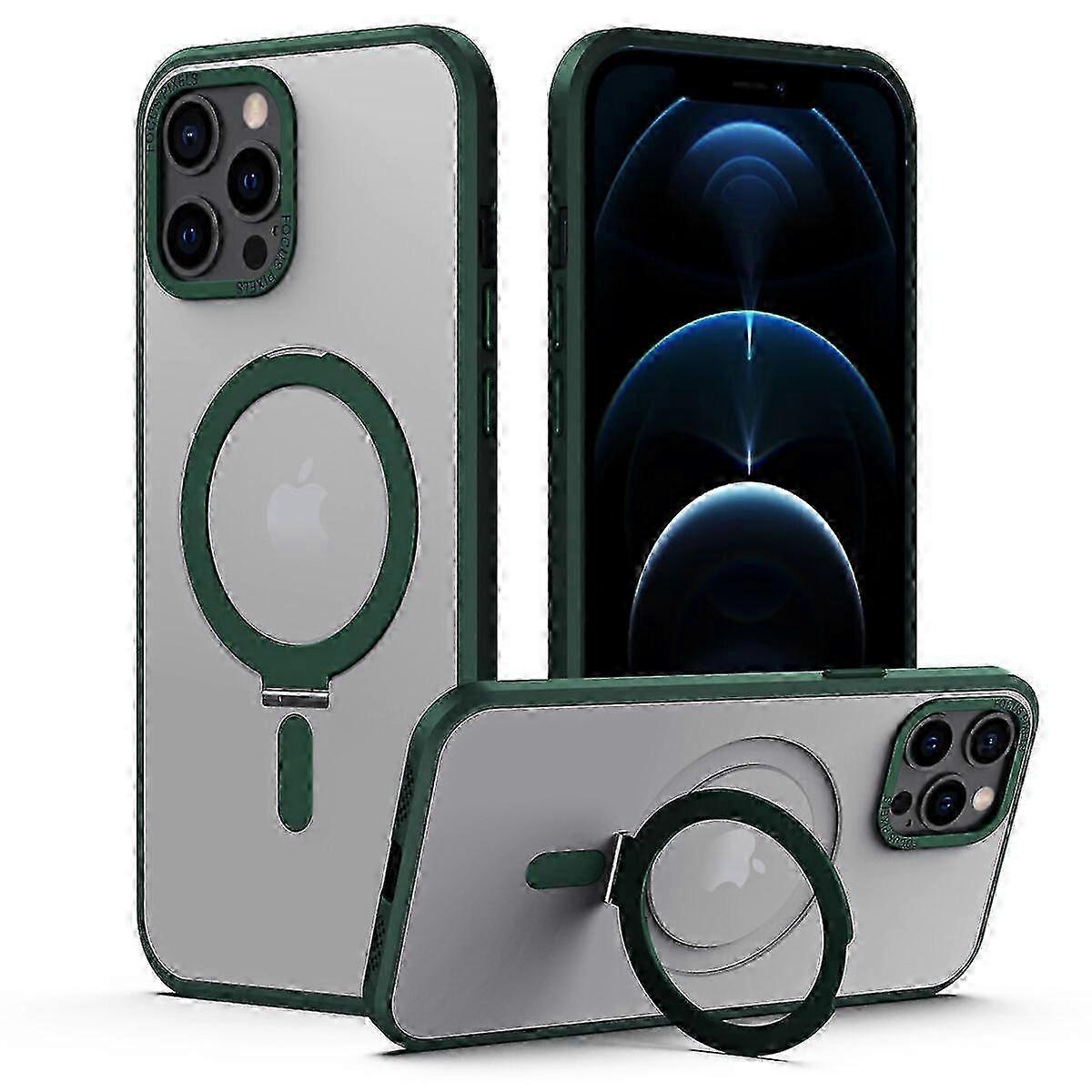 Premium Minimalist Design Phone Case For Iphone 12 Pro Max - Magnetic Stand, High Quality, Sleek & Stylish, Scratch-resistant, Anti-slip, Shockproof L
