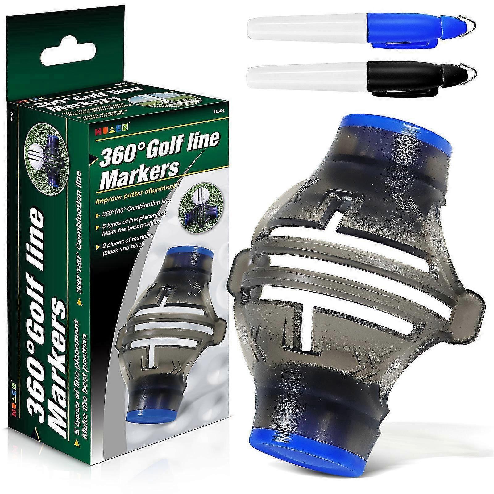 Golfový míč Marker, Golfový míč Marker Liner Drawing Marker, 360 Liner Drawing Alignment Tool Golfový míč Line Marker Tool Gift