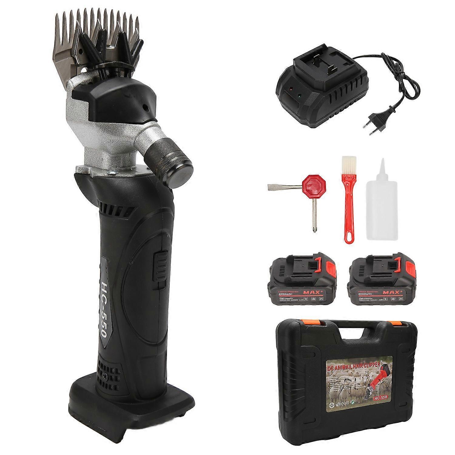 Sheep Shears Black 200W Motor 6 Speed Maximum 2600RPM 4000mAh Alloy Blade Carpet Trimmer for Home Fa