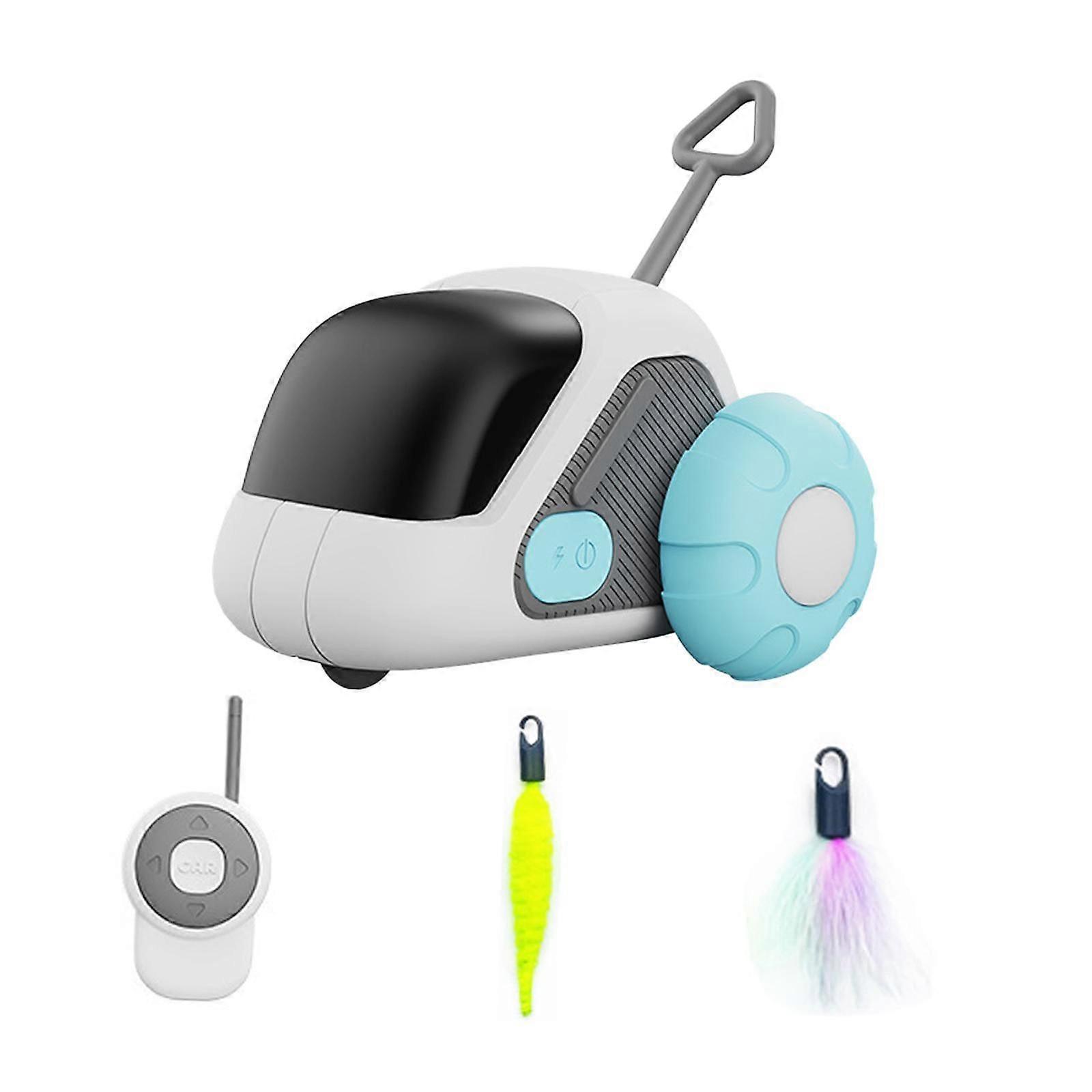 Electric Cat Toy Satisfies KittyS Exercise, Chasing Cat Teaser for Cats Pet blue