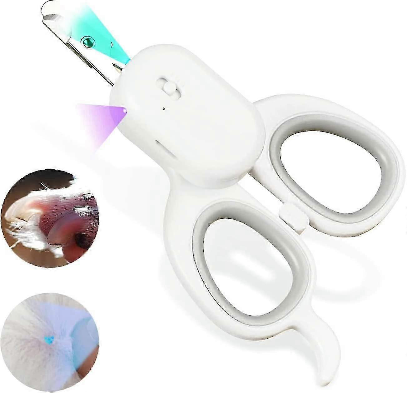 كات آند دوج كليبر | كماشة مع LED -UV- | قطة أقل فولاذية | مناسبة للحيوانات الأليفة جينغ