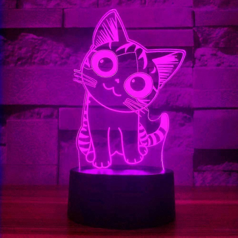 7 Colors Changing 3D Illusion Night Light for Birthday Christmas Decorations