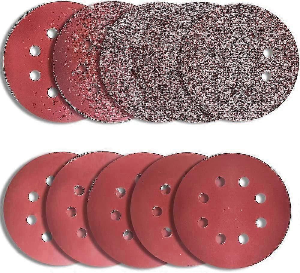 100pcs 125mm Sanding Discs, Iave Hook And Loop
