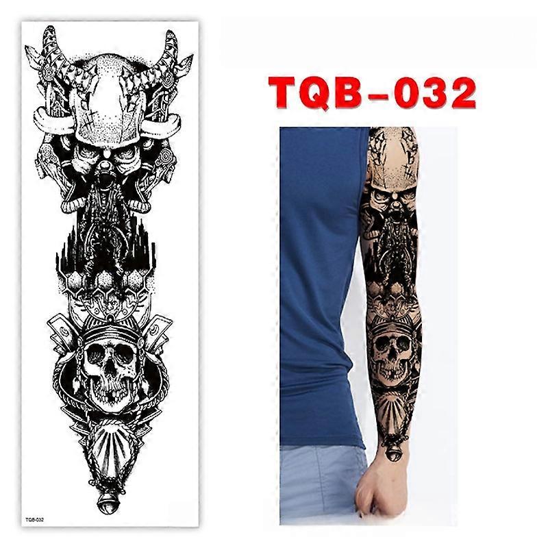 Calcomanía de tatuaje temporal INF para todo el brazo 3