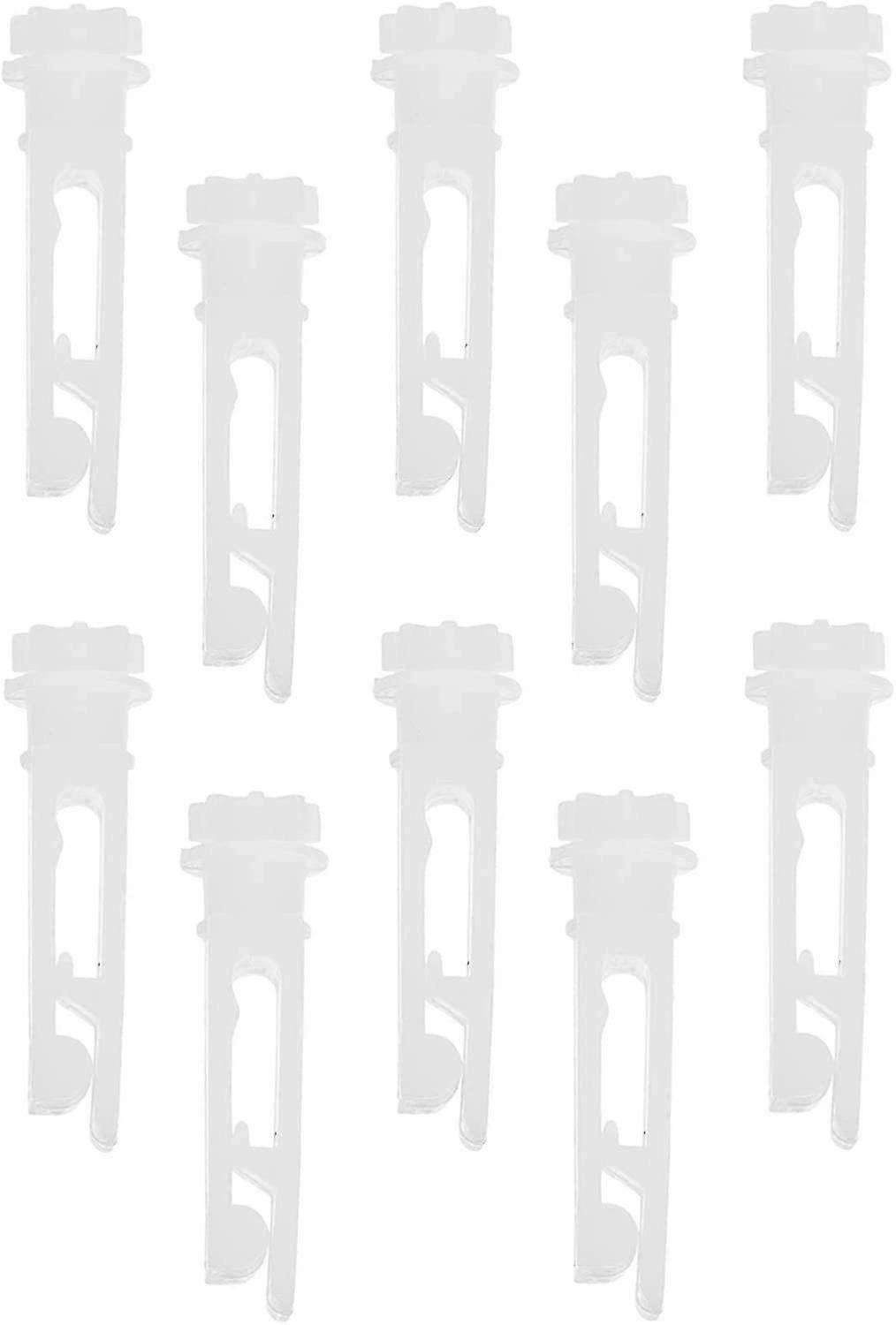 10 מארז ויניל קליפסים לתיקון עיוור אנכי - לתיקון תריסי חלונות אנכיים, לוחות, וילונות - לבן