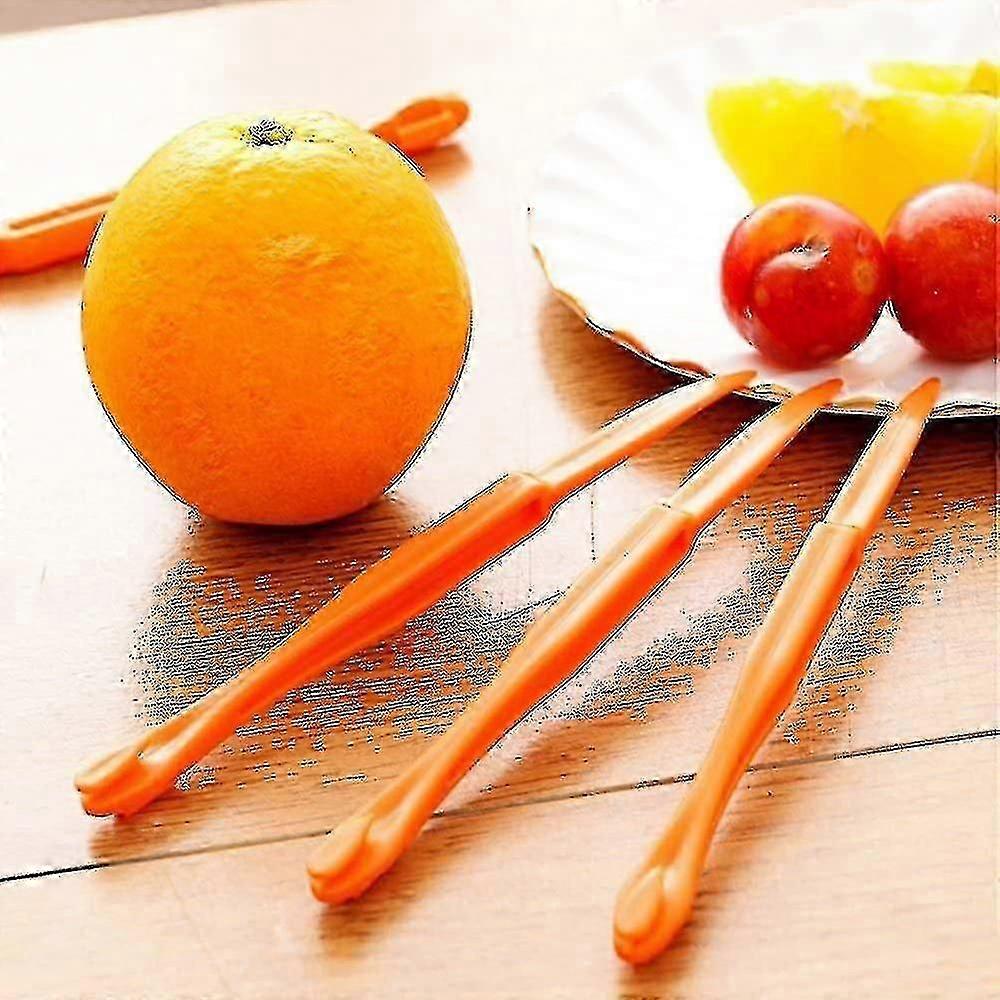 Orangenschäler Set Orangenschäler Easy Open Zitrus Zitrone Zitrusschale Cutter Gemüseschneidemaschine Obst Werkzeuge Küche Gadgets (5 Pack)