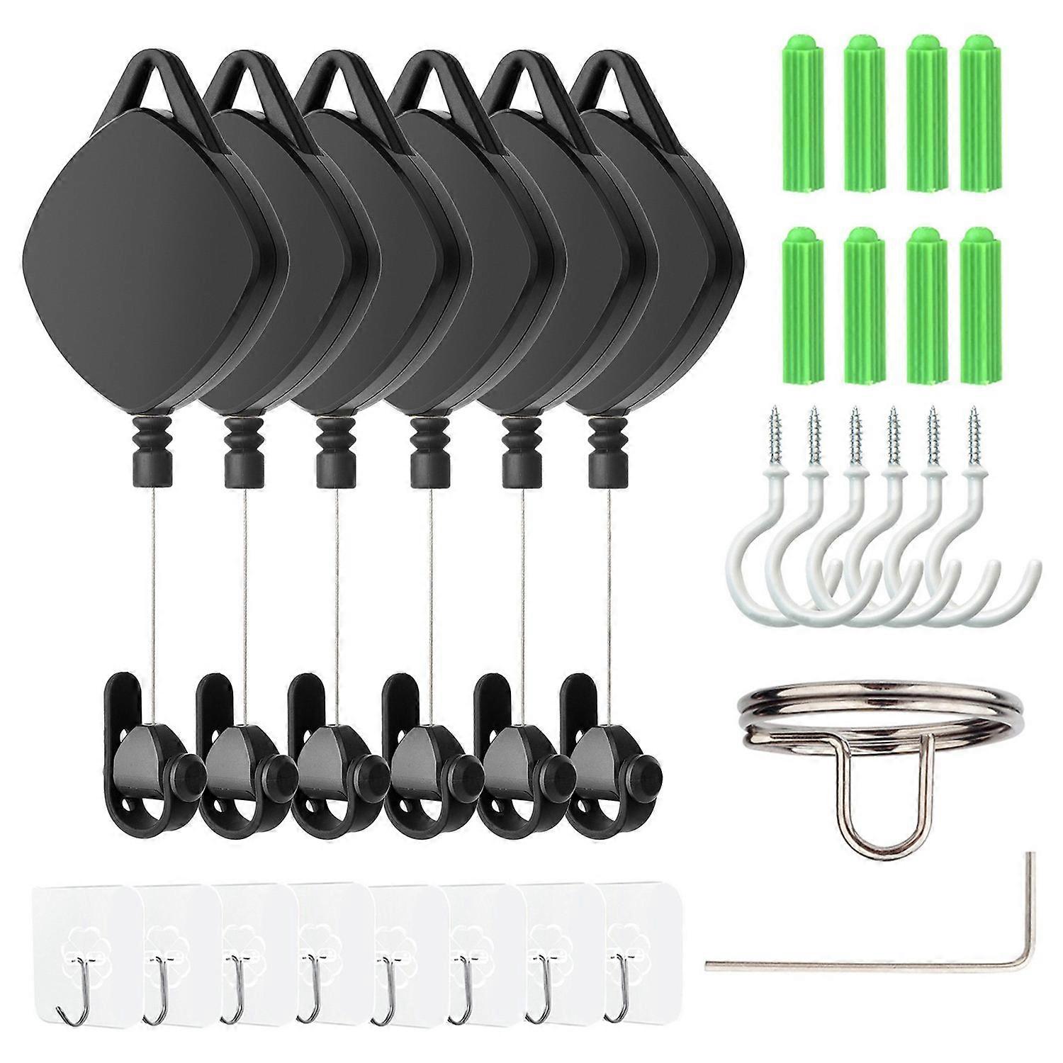 MFTDE 6Pcs Telescopic Ceiling Pulley for HTCive Pro/Oculus Rift/Oculus Quest Link/Oculus Quest 2