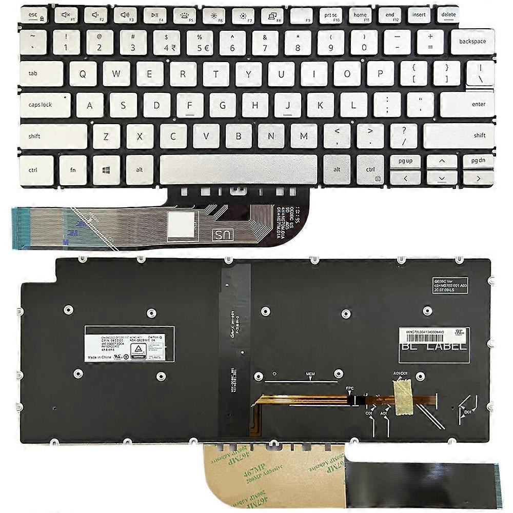 【New】 US Version Backlight Laptop Keyboard For Dell Inspiron 7490 / Vostro 5390