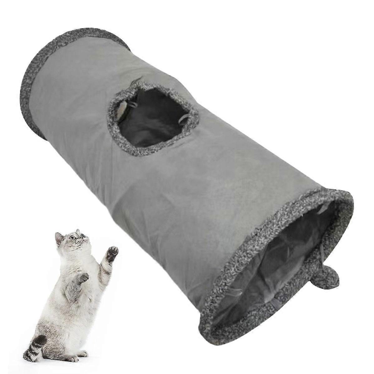 Cat Tunnel, Collapsible, Suede, Play Tunnel