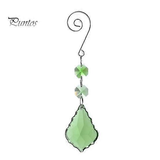 Sun Catcher Pendant Colorful Maple Leaf Design Faux Crystal Beautiful Decoration Create Atmosphere Window Light Catcher