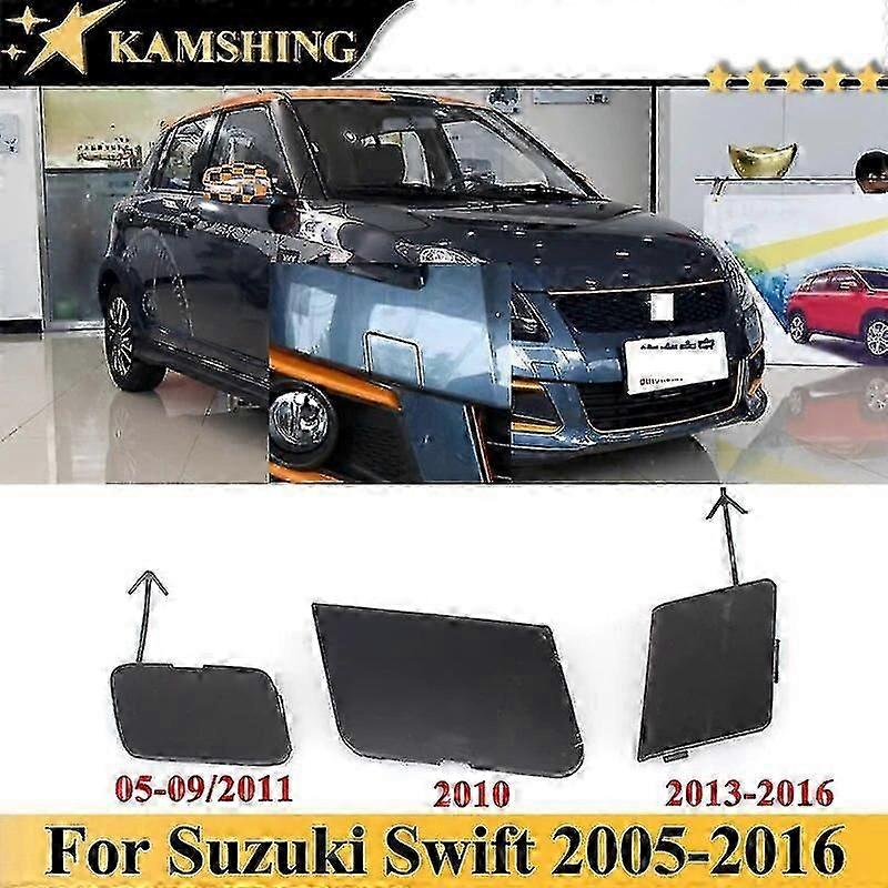 For Suzuki Swift 2005-2016 Front Bumper Tow Hook Cover Lid Tail Trailer Garnish Lid Towing Cap Shell Trim Garnish Hood