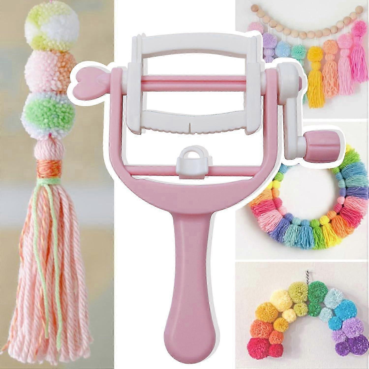 2024 Upgrade Pom Pom Maker & Tassel Maker, Pompom Maker For Yarn, Fluff Ball Weaver For DIY Wool Yarn Knitting Craft