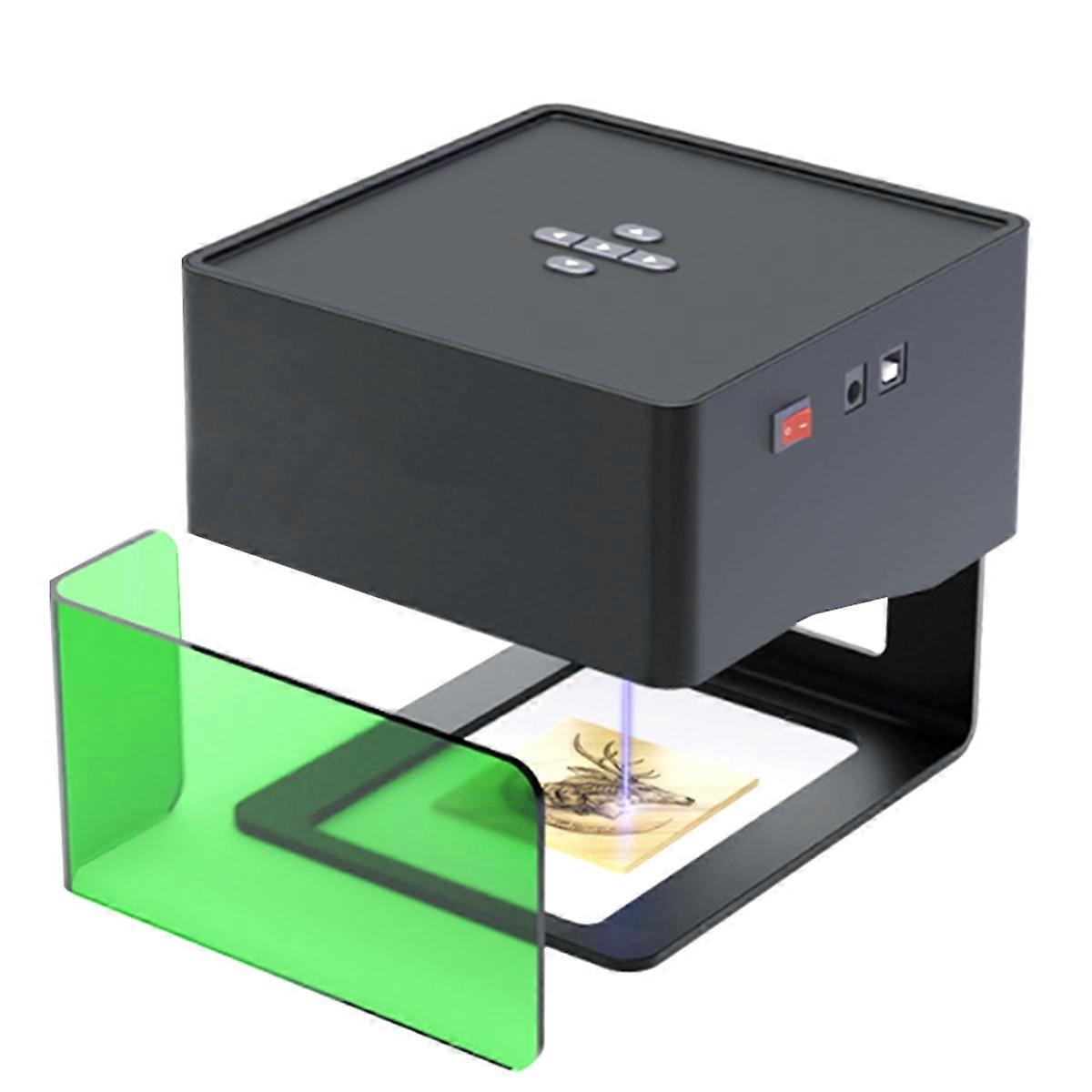 Mini Portable Laser Engraver Diy Bluetooth Machine Painted Dog Tag Paper Leather Wooden Plastic Logo CNC Machine UK Plug