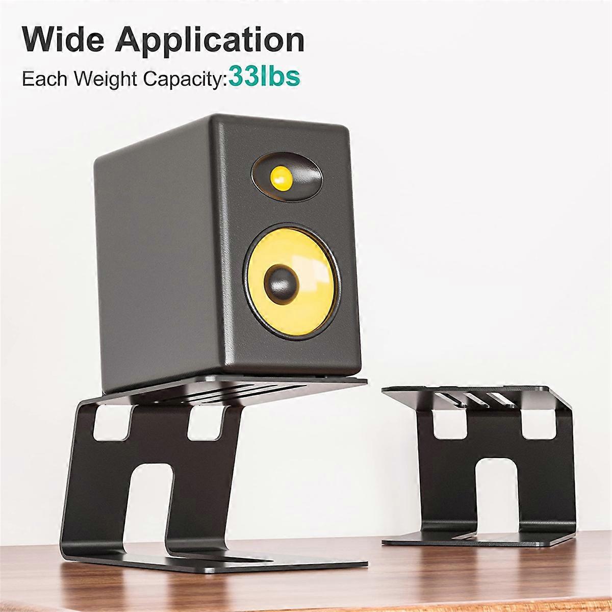Desktop Speaker Stands, 1 Pair, Studio Monitor Riser
