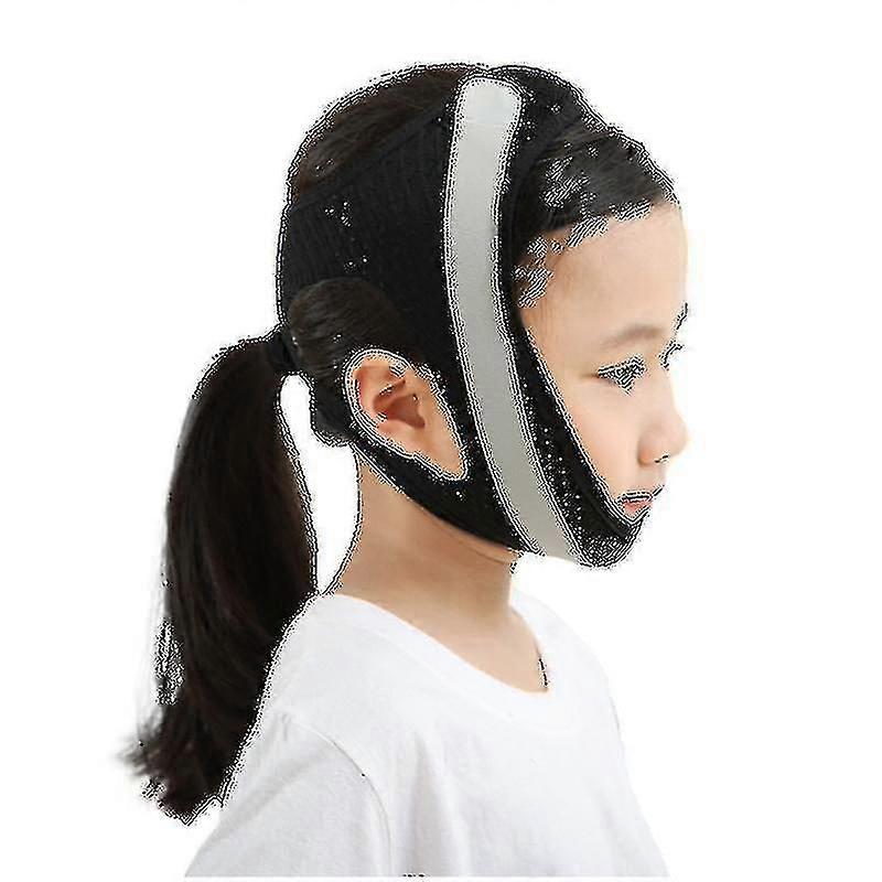 "Παιδικός ύπνος Anti-open Mouth V-face Bandage Mouth Breathing Correction Belt (ροζ)"