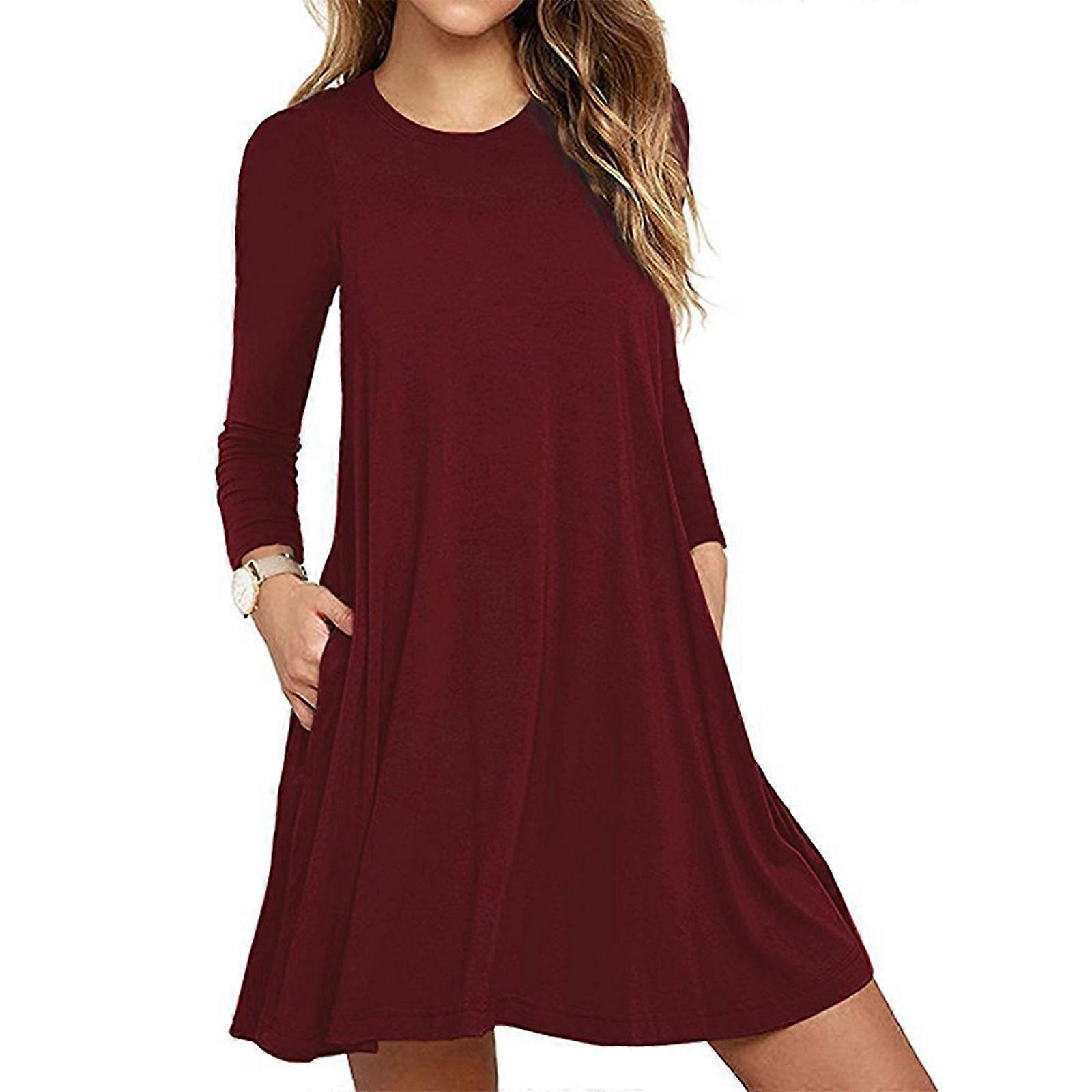 burgundy tunic dress Astrid Tunic Dress