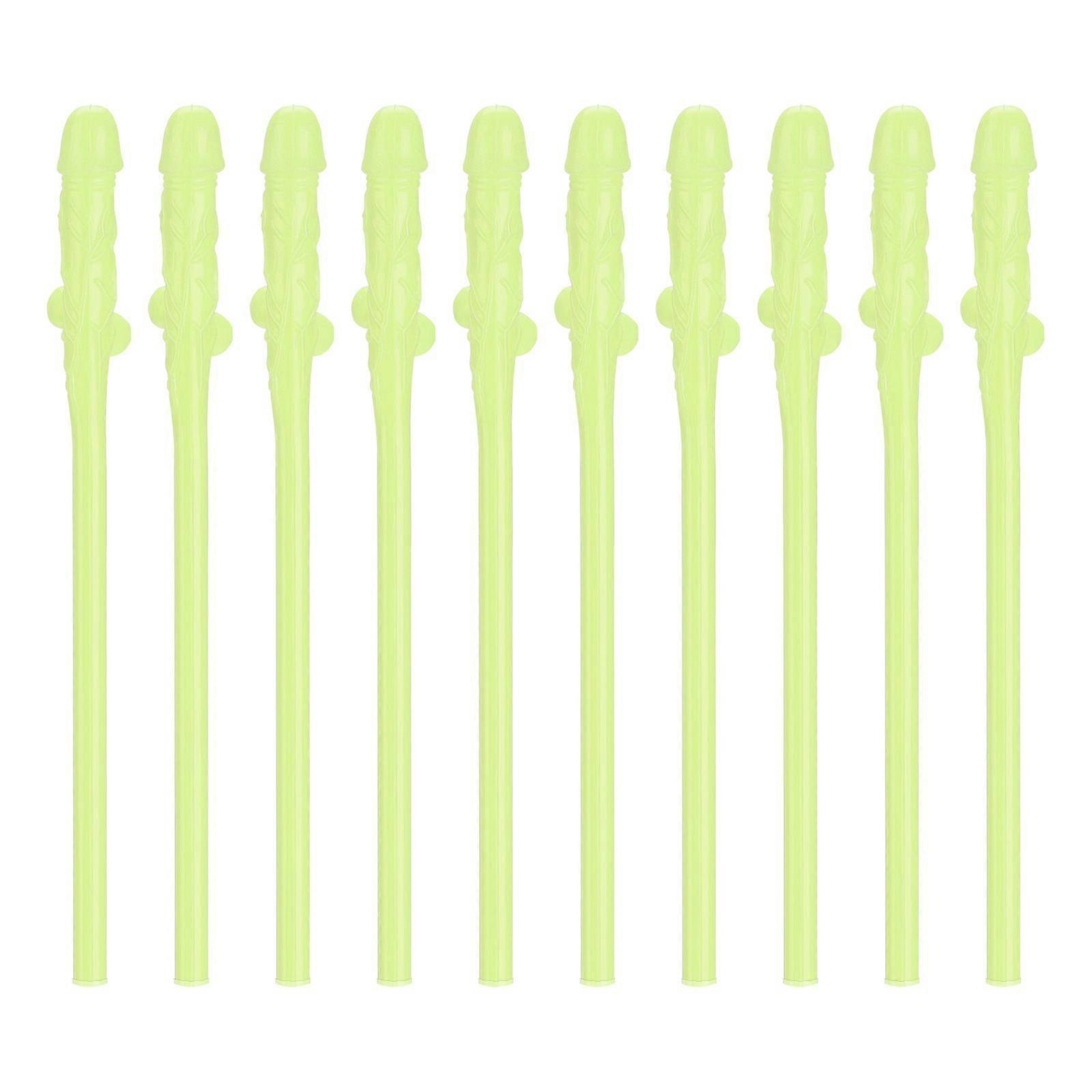 10pcs Fun Straws-Luminous 185mm