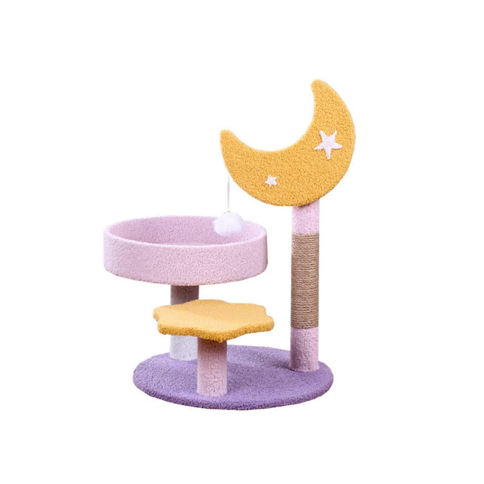 Cat Climbing Frame - Three-Layer Cat Scratching Post with Nest and Jumping Platform, Cat Toy for Active Cats