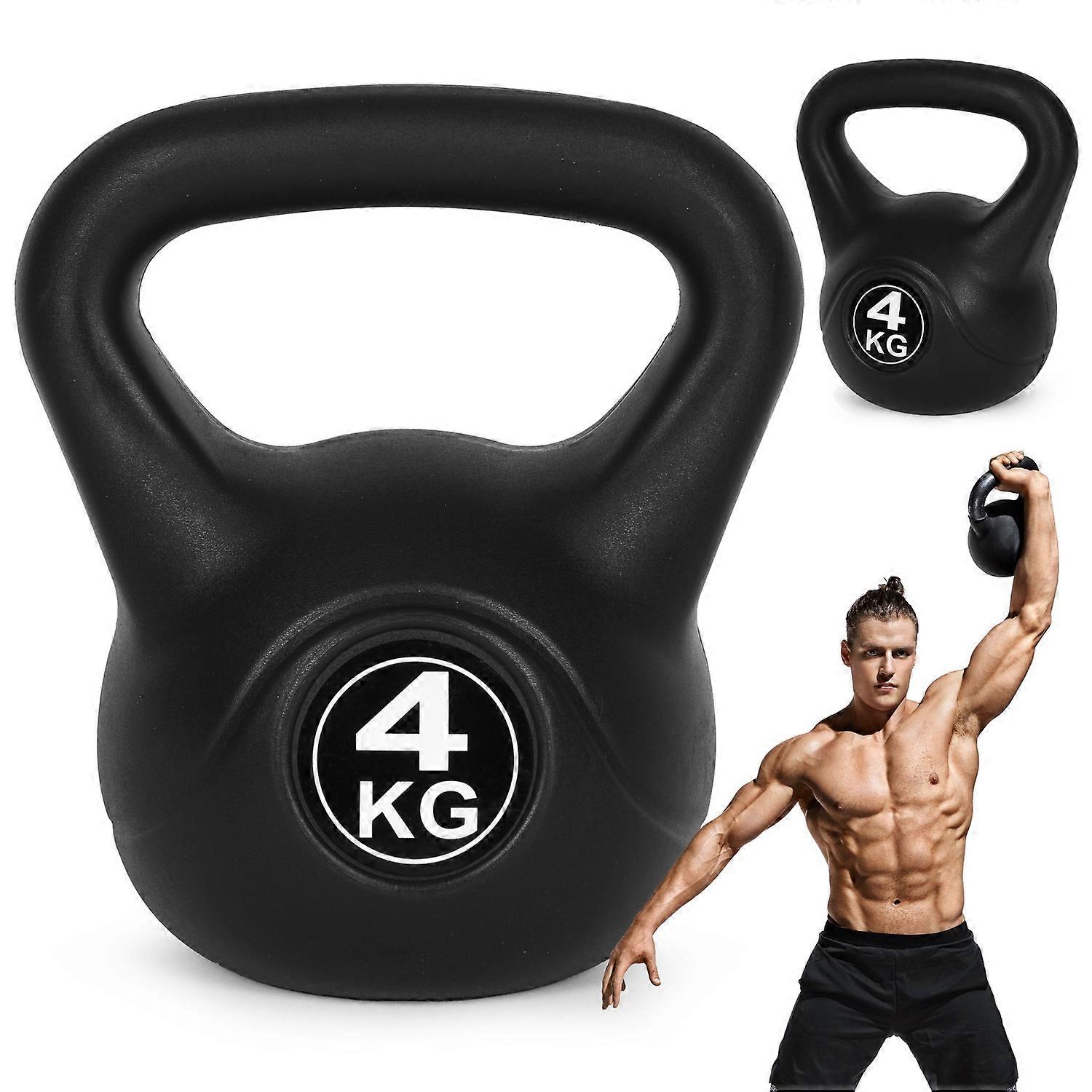 Kettlebell 4 kg for training, dumbbell, weight ball, fitness load, ModernHome