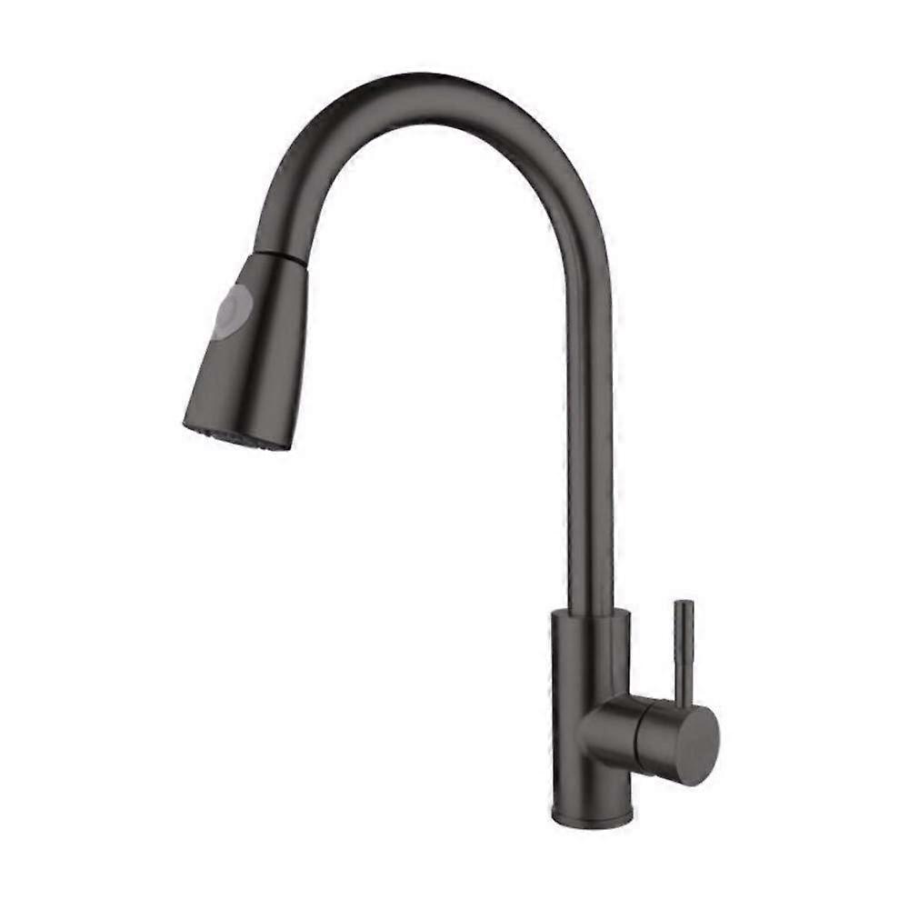 Kitchen Faucet Black 304 Stainless Steel Pull Down Sprayer for Vegetable Sink Basin