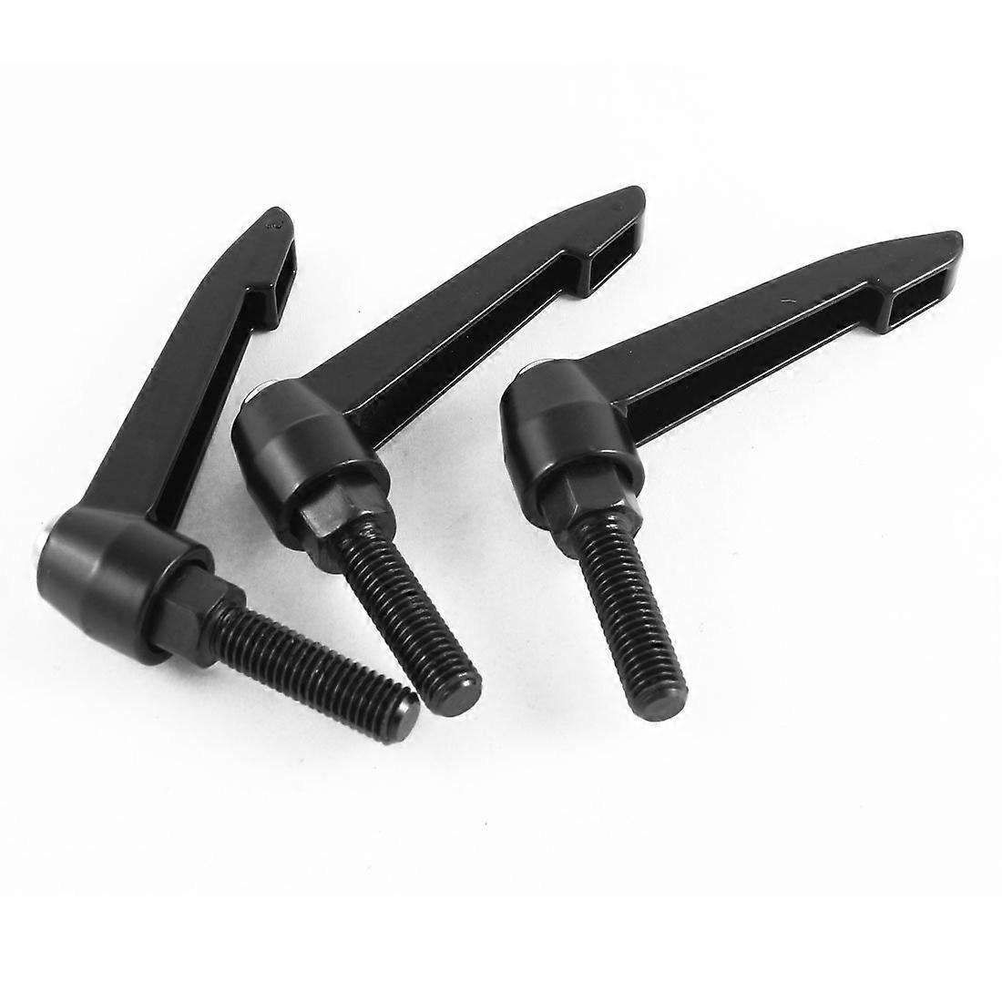 M10 x 35mm Male Thread Lathe Machinery Adjustable Clamping Handle 3pcs
