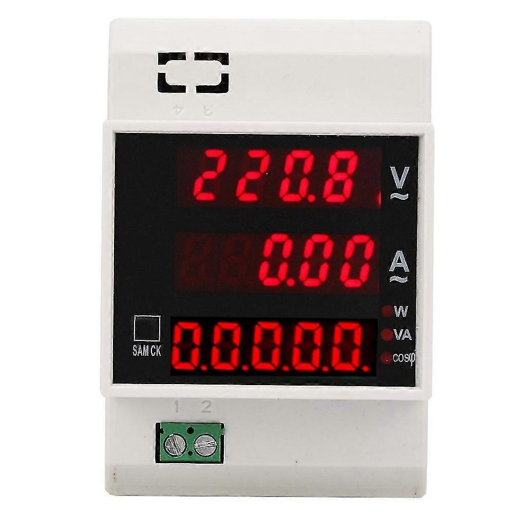 Digital Energy Meter Din Rail LED Active Power Factor MultiFunctional Power Met