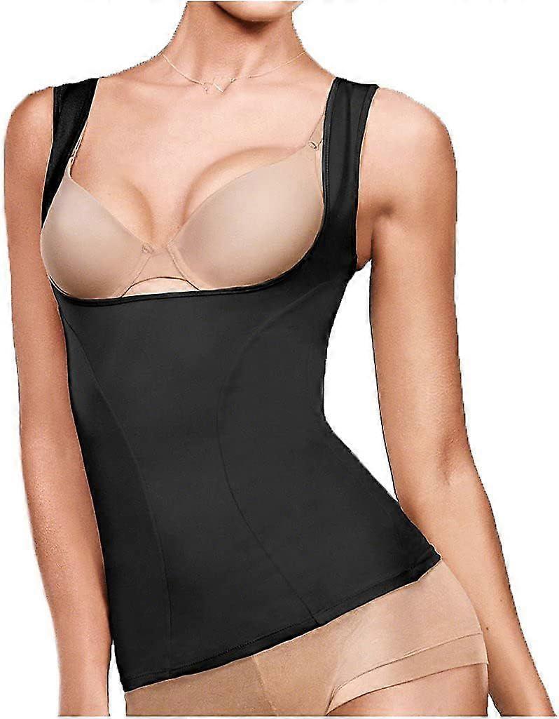 womens Wear Your Own Bra Shapewear Torsette Fl1866 Modern Black Medium