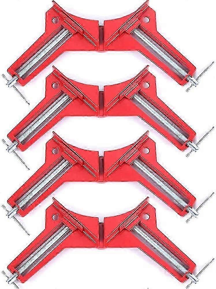 Corner Clamps for Woodworking Set of 4, 90 Degree Right Angle Clamp for Wood Welding Jig Picture Photo Frame, Adjustable DIY Hand Carpenter Tool