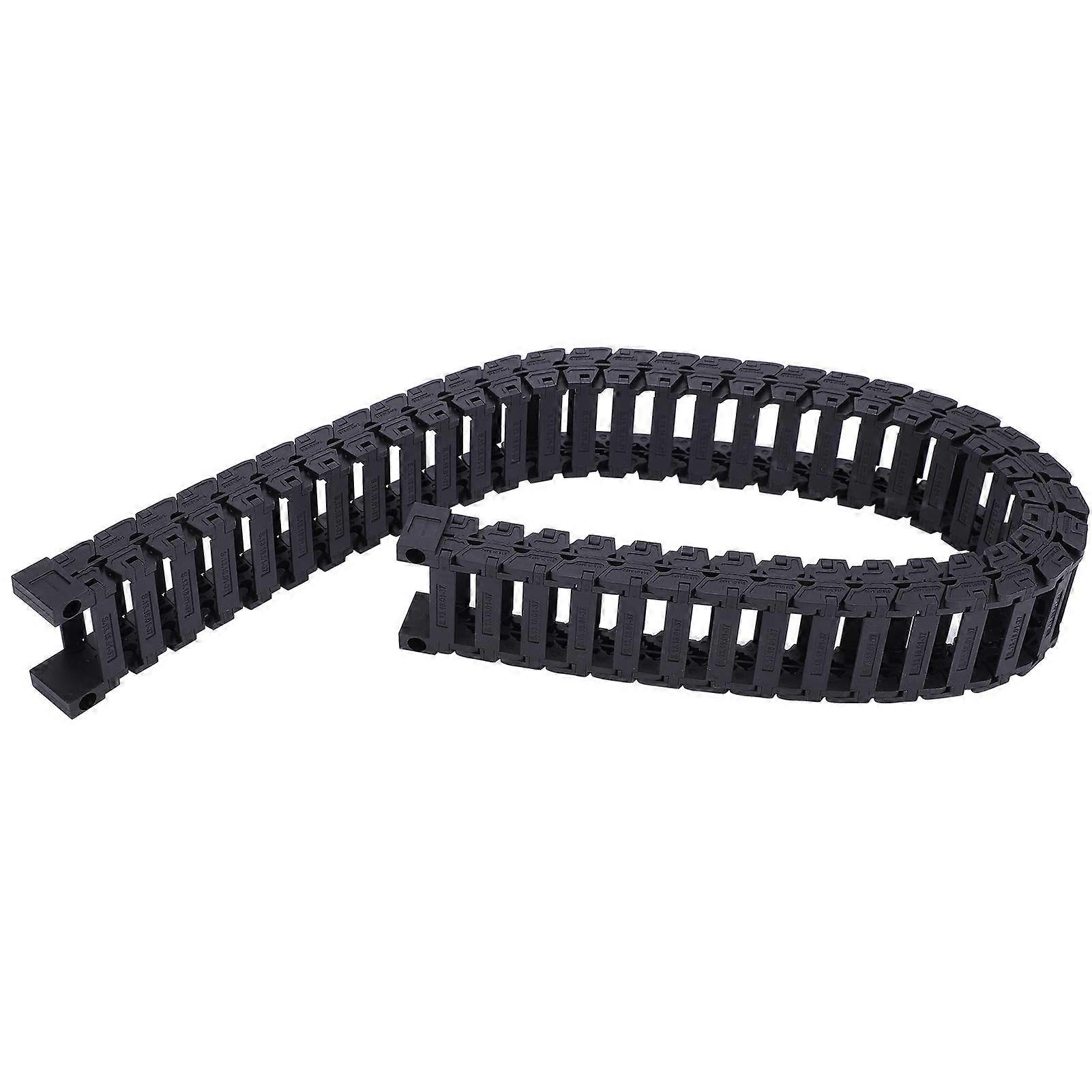 Black Nylon Cable Wire Carrier Drag Chain,Bridge Towline Detachable Assembly,for Engraving Machine, CNC Machine Tool,Etc (0.7m)