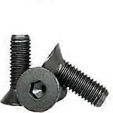#1-72 x 1/2 Inch Flat Head Socket Cap Screws, Oxide Black Finish, Fine Threaded, Fully Threaded, 25 Pack