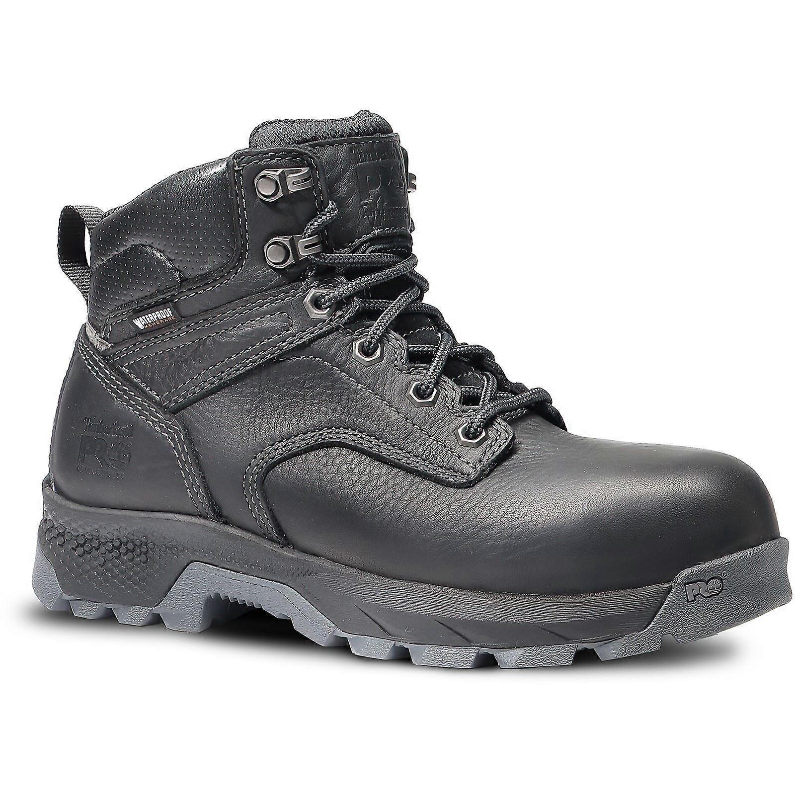 Timberland Pro Titan 6“ 黑色皮革女士安全靴-7