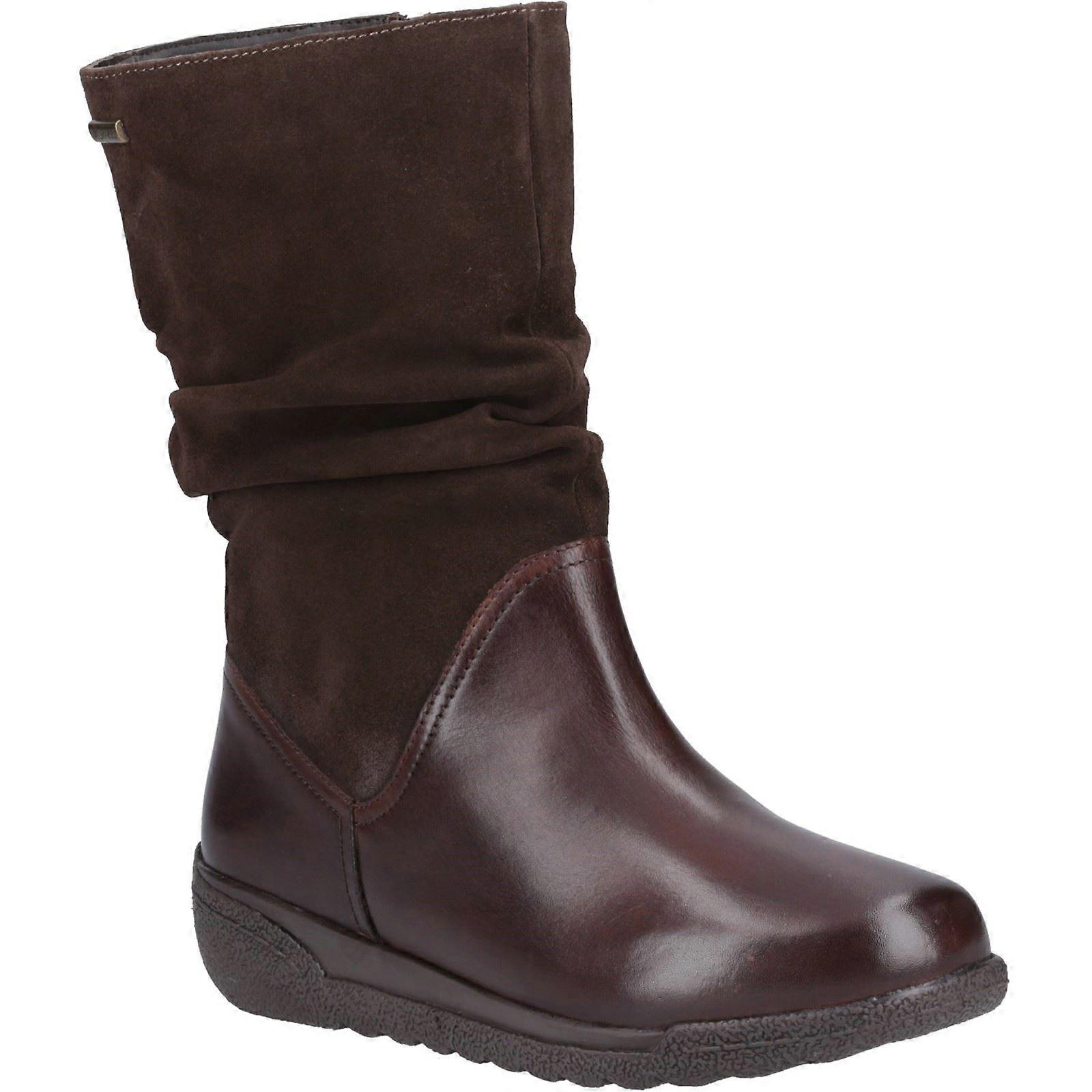 Fleet & Foster Starling Brun Läder Dam Dam Mid Boot-8