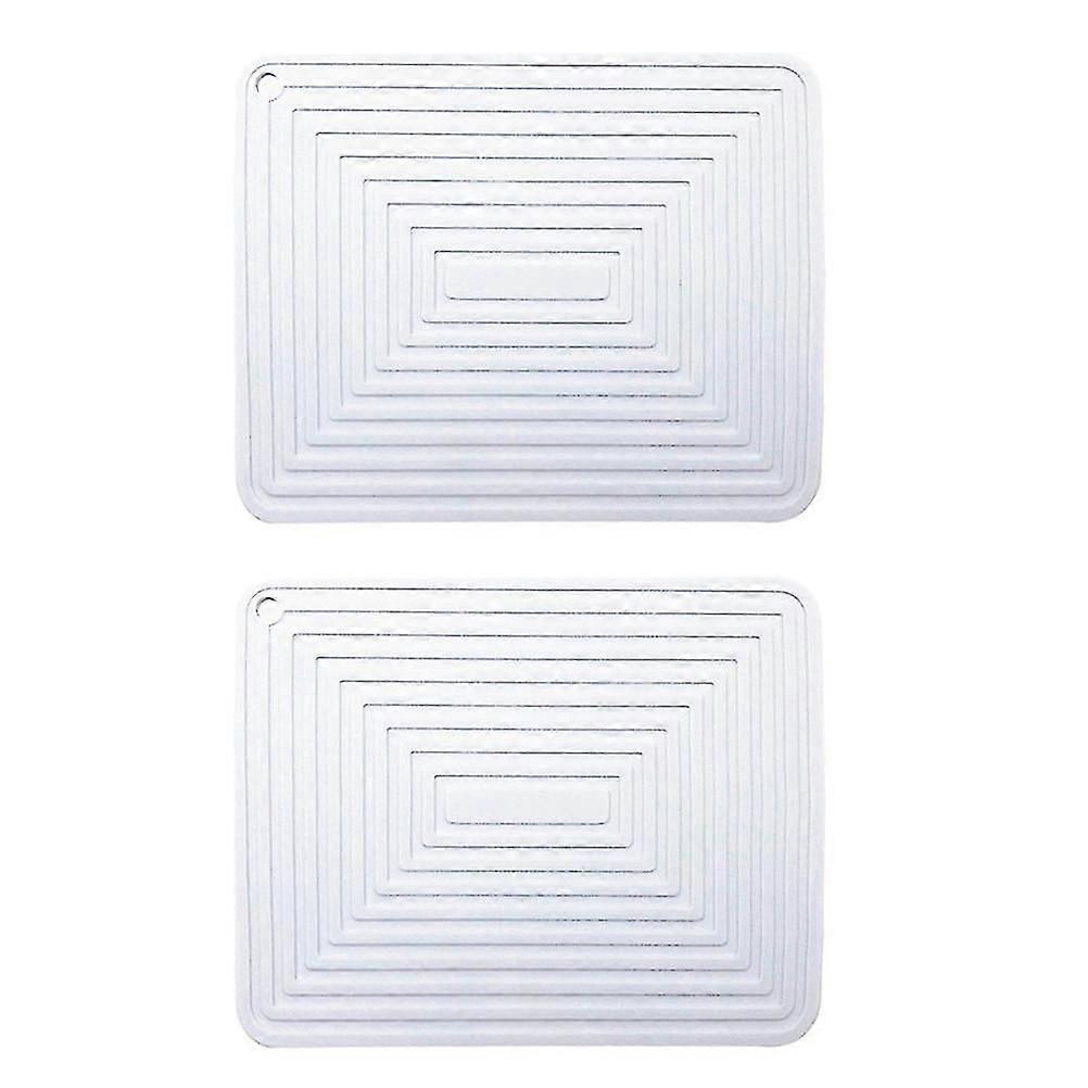 2pcs Pot H Mat Non-slip Placemat Rect Table Mat Silic Pad For Resturant