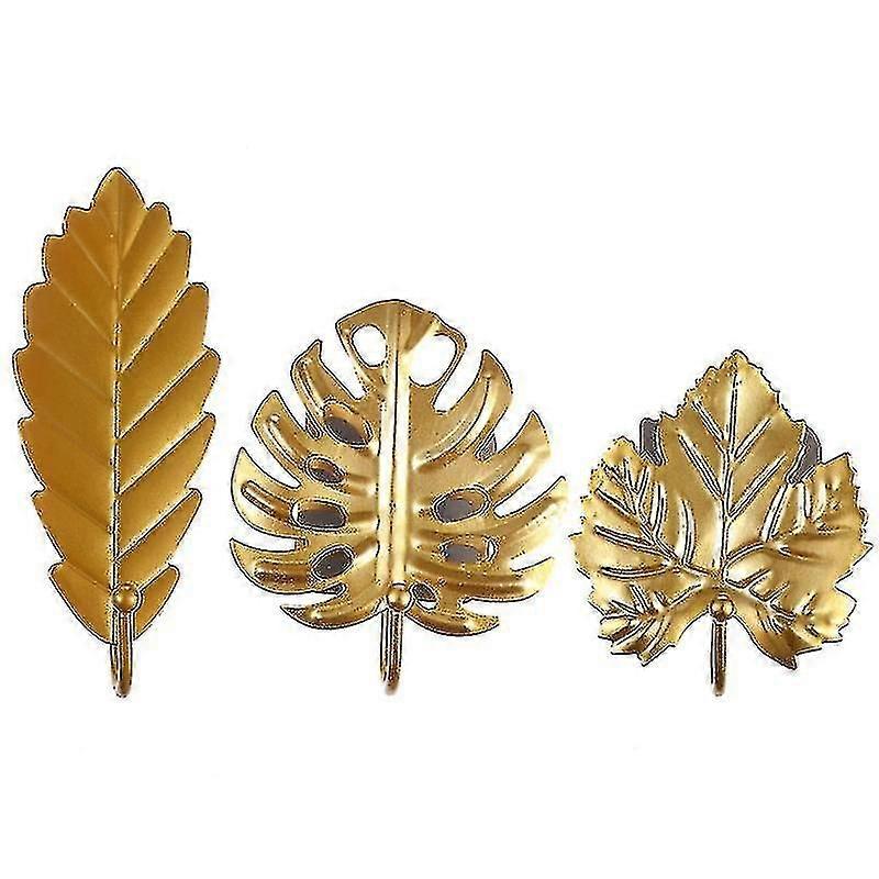 3pcs Rative Hooks Hanging Hooks Clothing Hs Leaf Sd Hooks