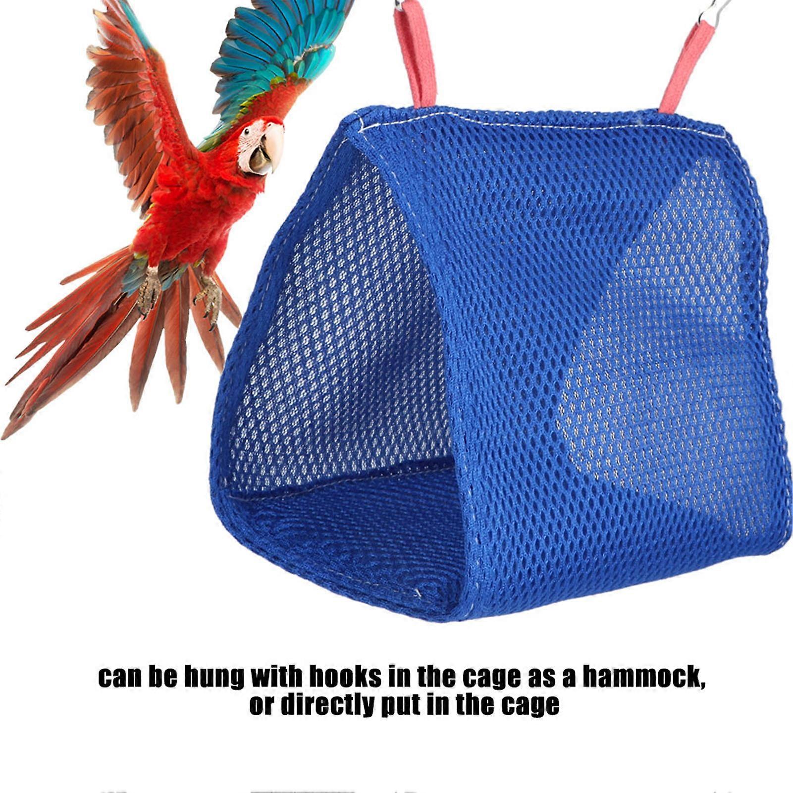 Summer Breathable Mesh Pet Nest Hammock Bed 11x17x16cm Blue