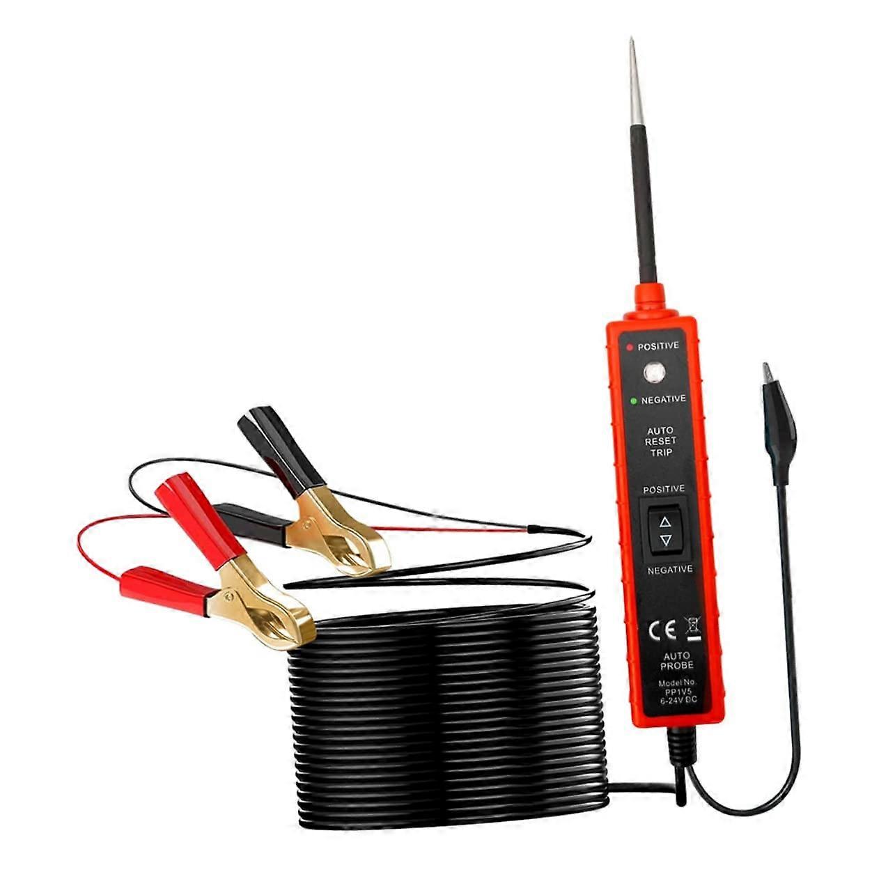 Automotive Circuit Tester With Electrical Alligator Clips, Car Electrical System Tools, Circuit Finder