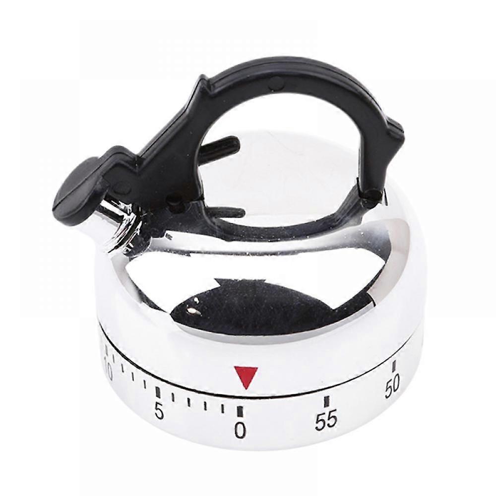 Kettle-shaped Timer, Manual Mechanical Timer, 60-minute Kitchen Reminder, Student Learning Timer.